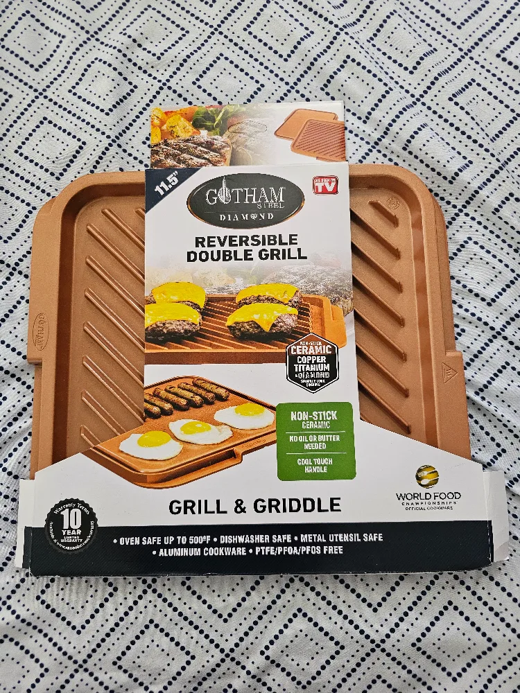 Gotham Steel Diamond Reversible Double Grill & Griddle thumbnail