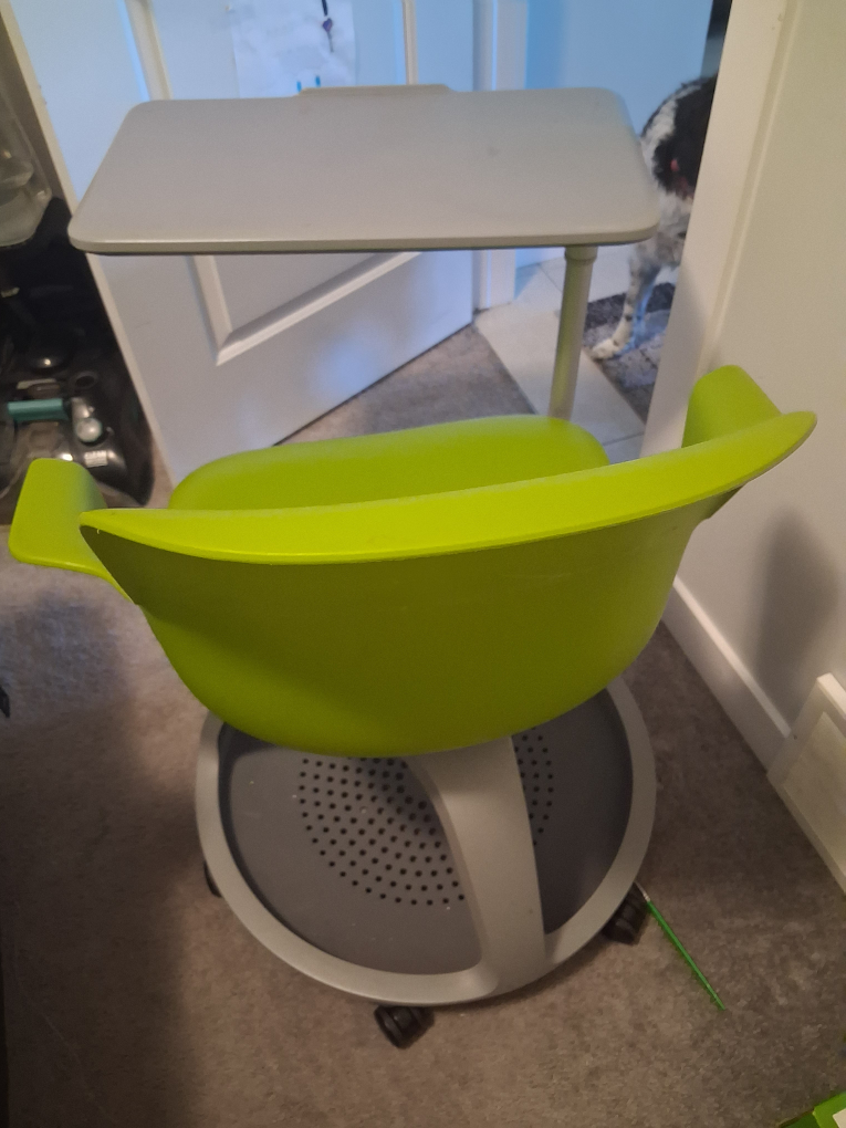Green Steelcase Node Chair with Tablet Arm - photo 4