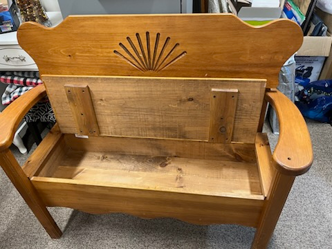Wooden Storage Bench