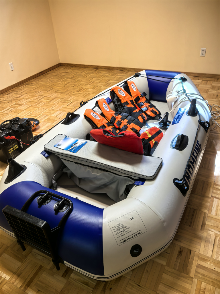 IHOMEINF Inflatable Fishing Boat For 2 Fishing Adults - photo 4