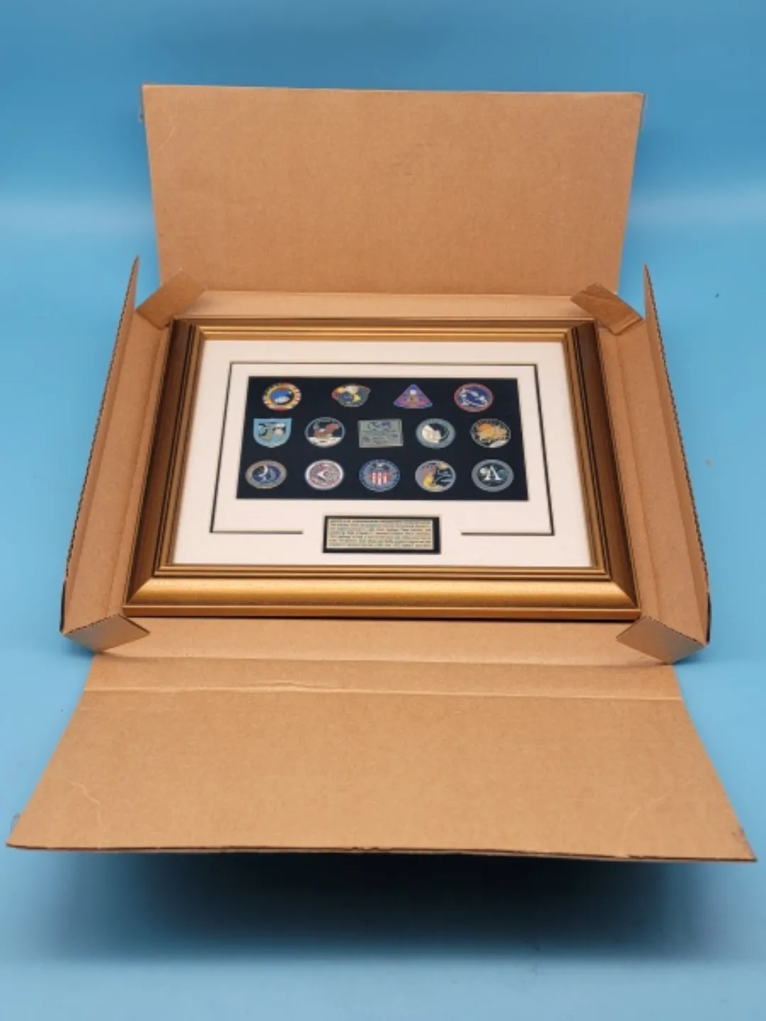 🥳NEW🤩 APOLLO PROGRAM MANNED MISSION INSIGNIAS Framed Collection thumbnail