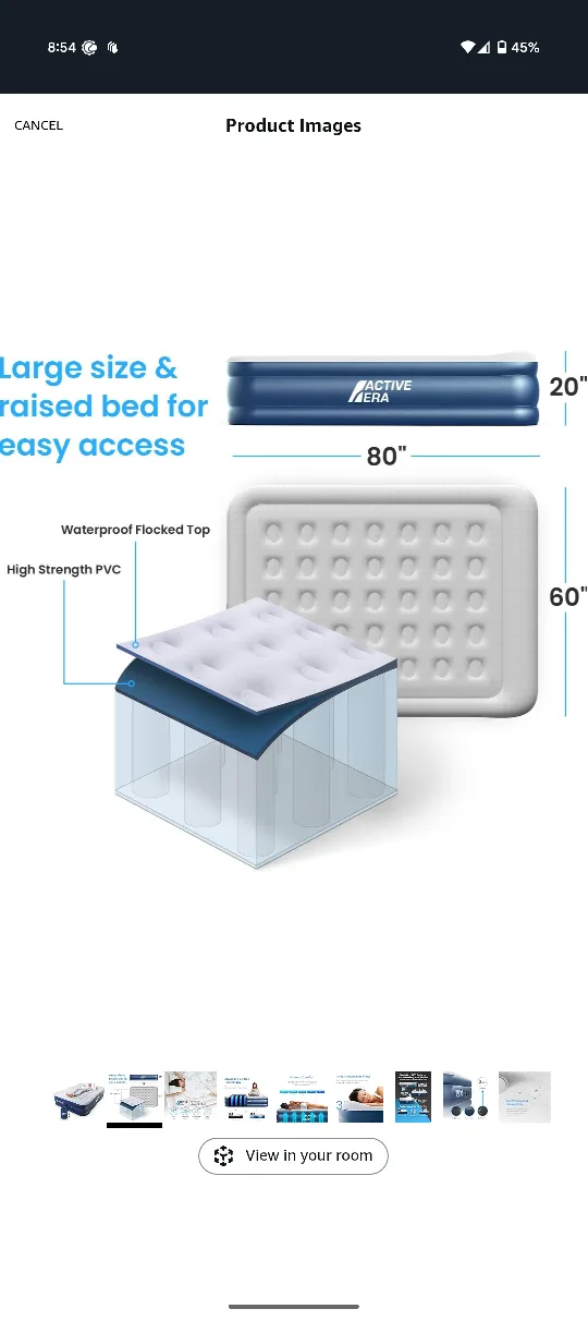 Active Era Queen Size Air Mattress image indicator(10)