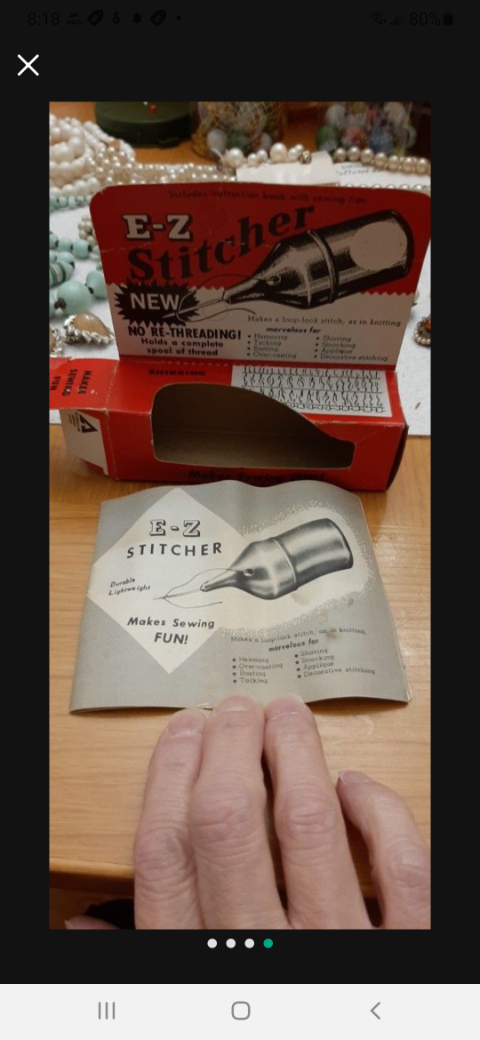 Vintage E-Z Stitcher with Box- 1953 - photo 4