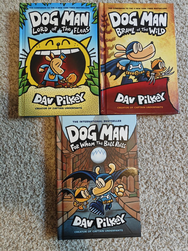 Dog Man Books by Dav Pilkey (3 Books)