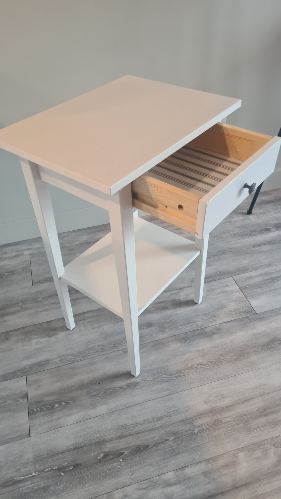 IKEA White Bedside Tables with Drawers - photo 2