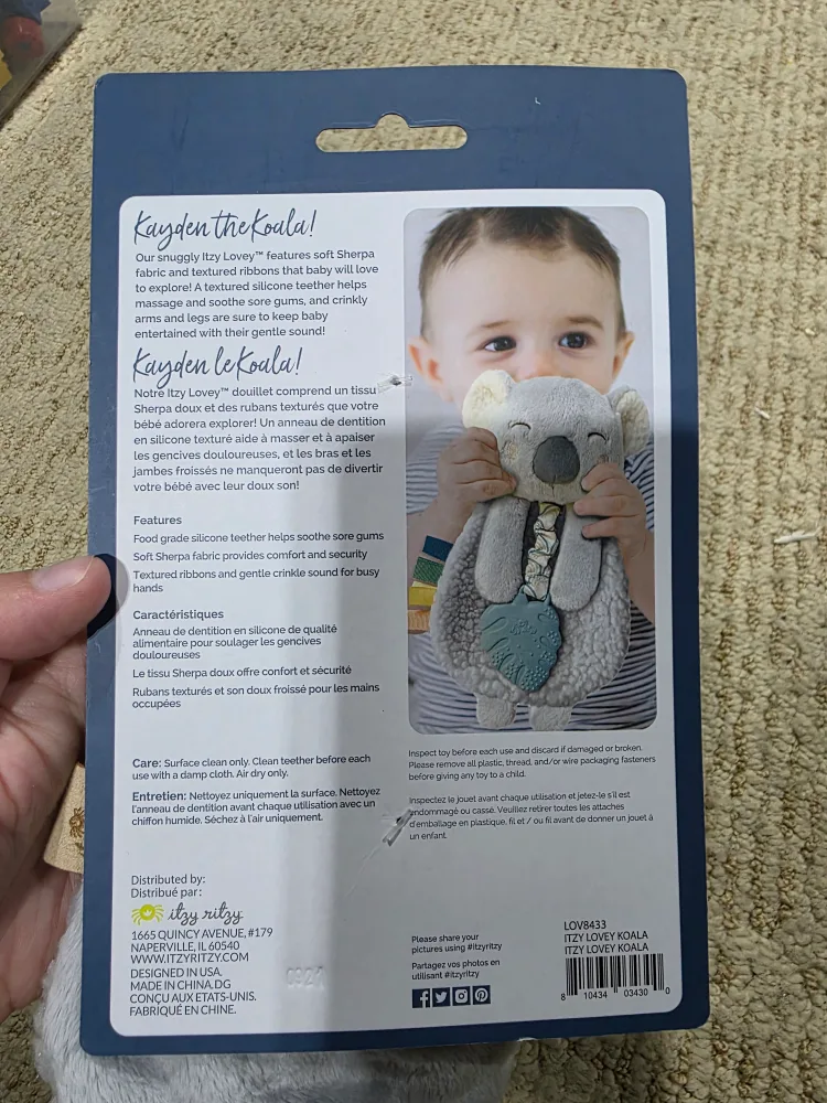 Itzy Ritzy Kayden the Koala Lovey - New 🧡 image indicator(3)