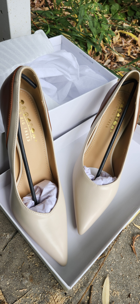 Big Trees Beige & Brown Heels - Size 40 - photo 2