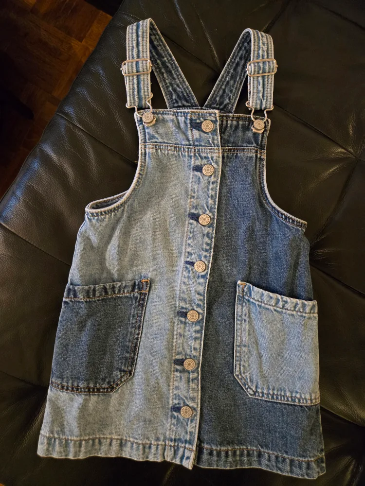 Baby Gap Denim Overalls Dress - Size 4 Years thumbnail