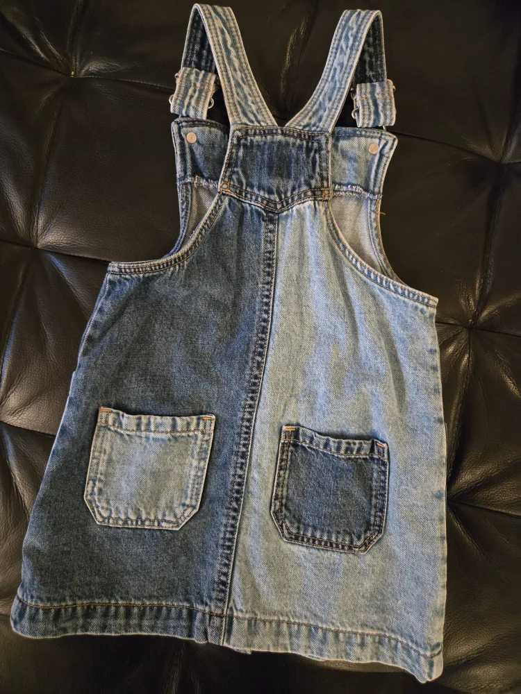Baby Gap Denim Overalls Dress - Size 4 Years image indicator(3)
