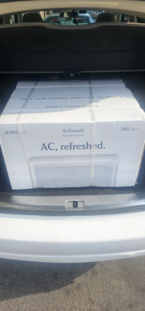 Windmill 8,000 BTU Window AC - New in Box! - photo 3