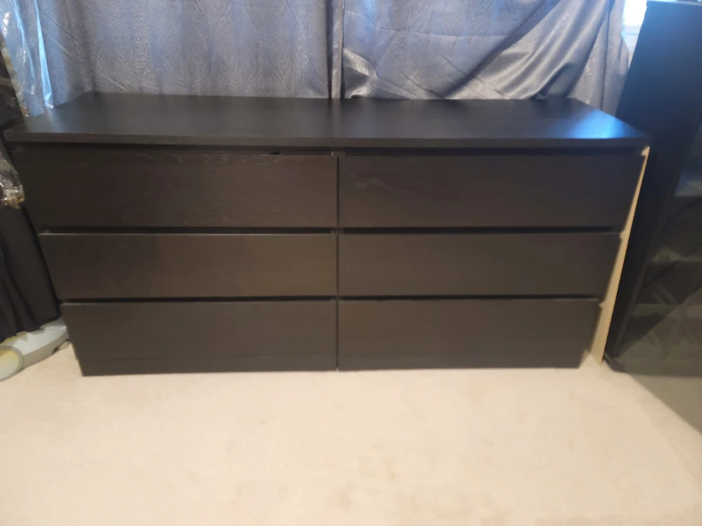 IKEA Malm 6-Drawer Dresser - Brown