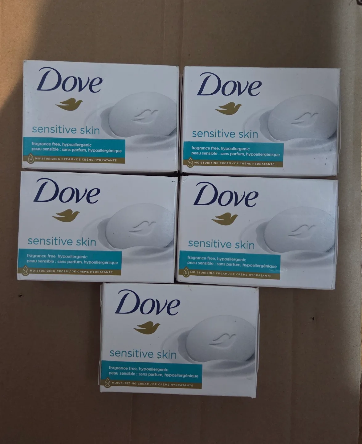 Dove Sensitive Skin Soap Bars (5)
