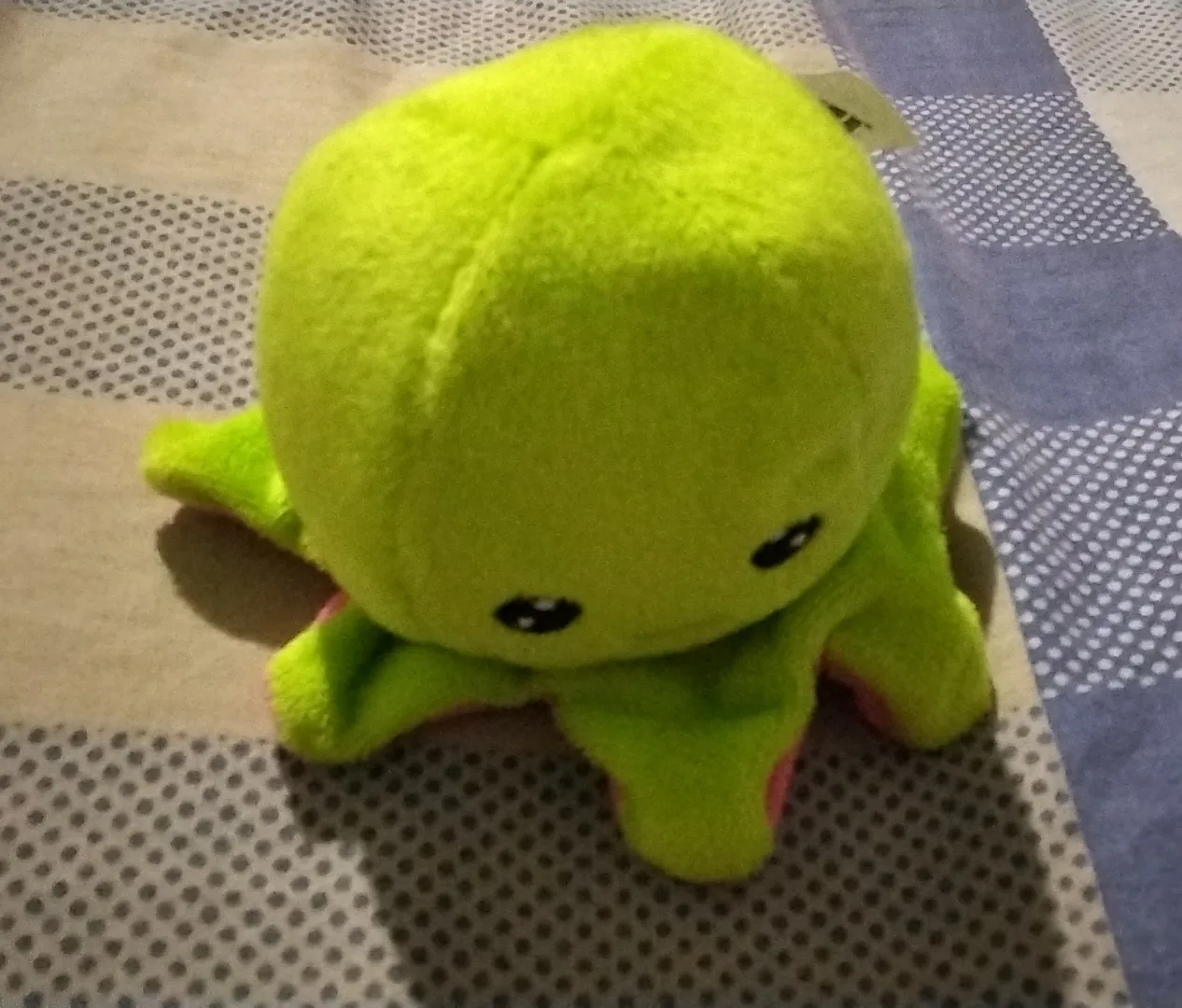 Reversible Octopus Plush - Green & Pink 🧡 thumbnail