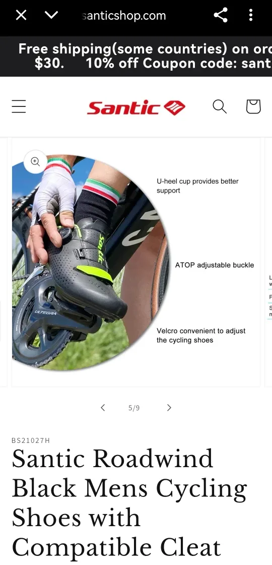 Santic Roadwind Cycling Shoes, Size 12 image indicator(3)