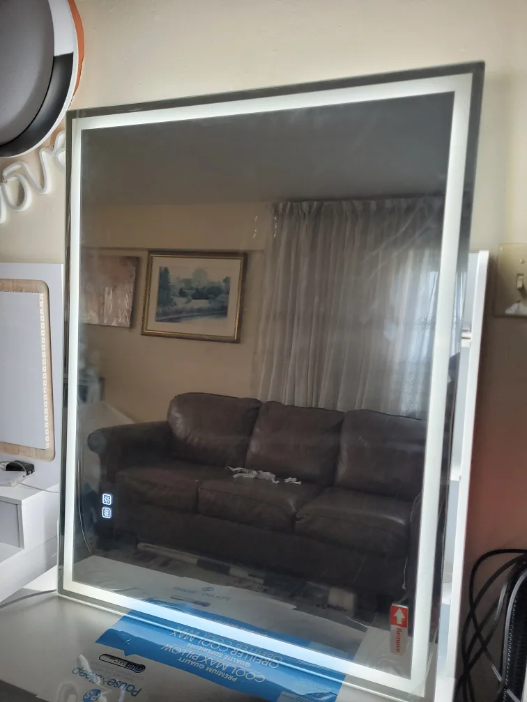 Pause+Sleep LED Lighted Vanity Mirror image indicator(2)