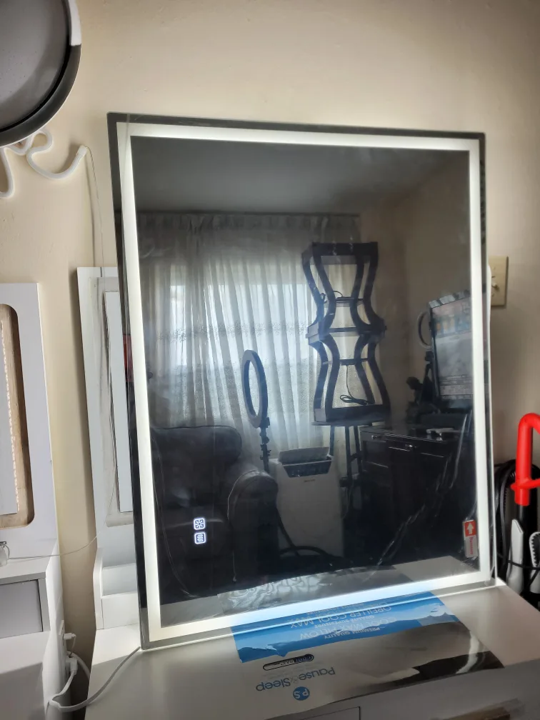 Pause+Sleep LED Lighted Vanity Mirror image indicator(3)