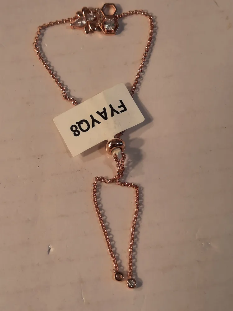 Rose Gold on 925 silver Bee Bracelet image indicator(5)