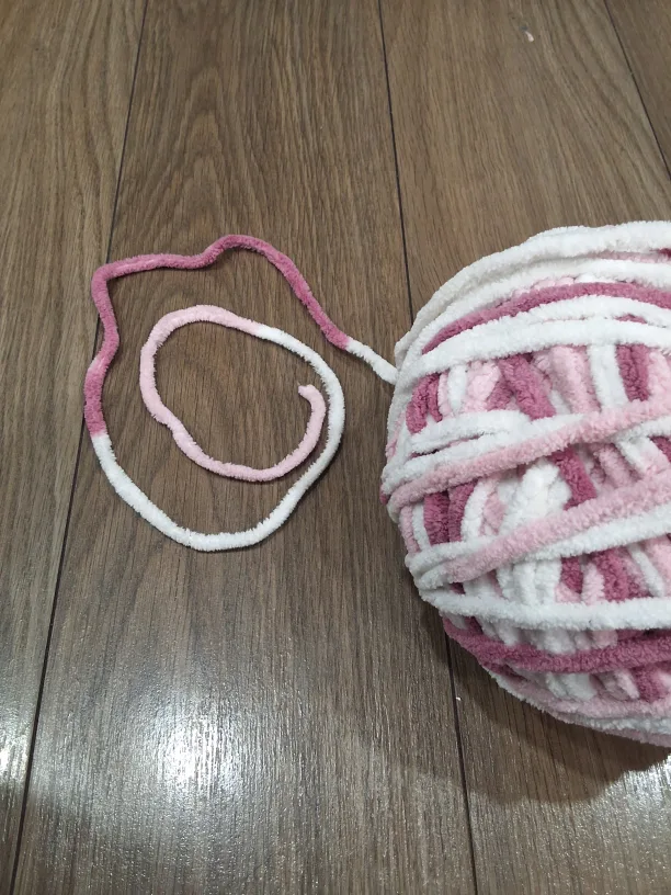 Pink, White & Purple Yarn Ball image indicator(2)