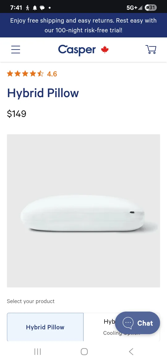 Casper Hybrid Pillow - Standard Size image indicator(3)