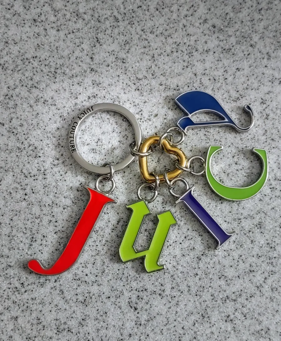 (NEW) Juicy Couture Letter Keychain image indicator(3)
