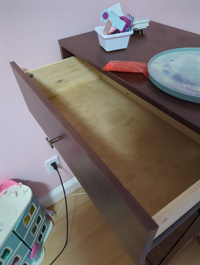 Mid-Century Modern Style Brown 4-Drawer Dresser - photo 2