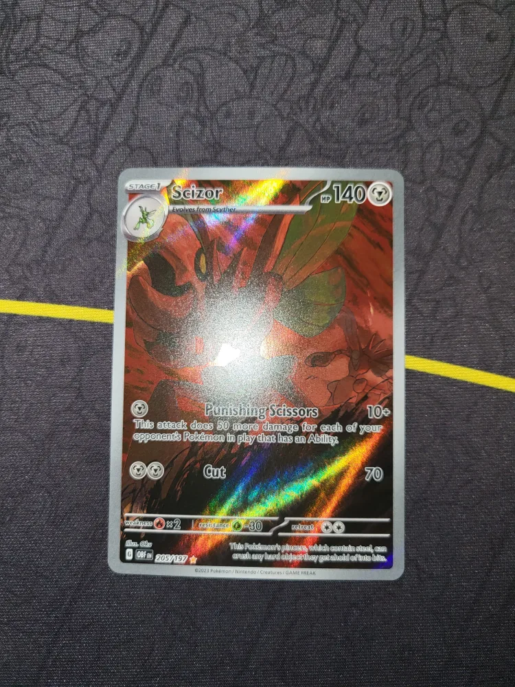 (NM) Obsidian Flames Scizor 205/197 thumbnail