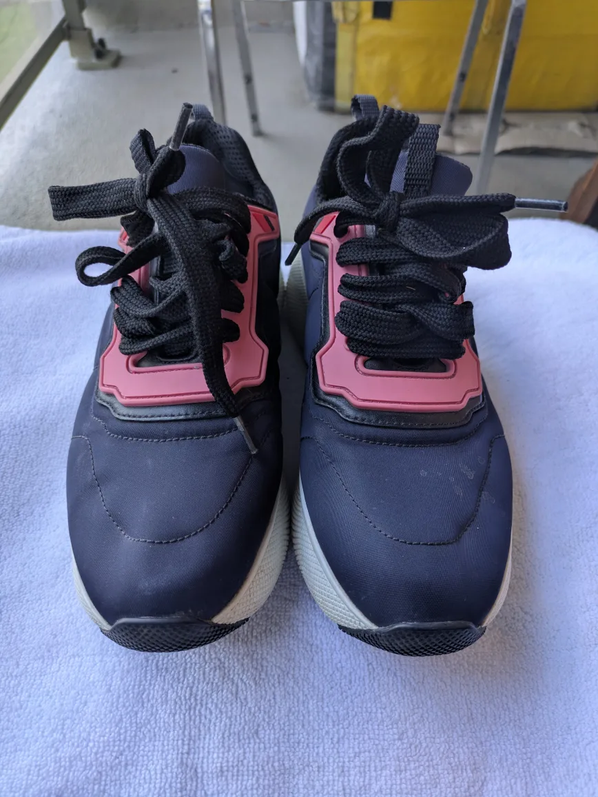 Prada Sneakers - Navy & Pink thumbnail