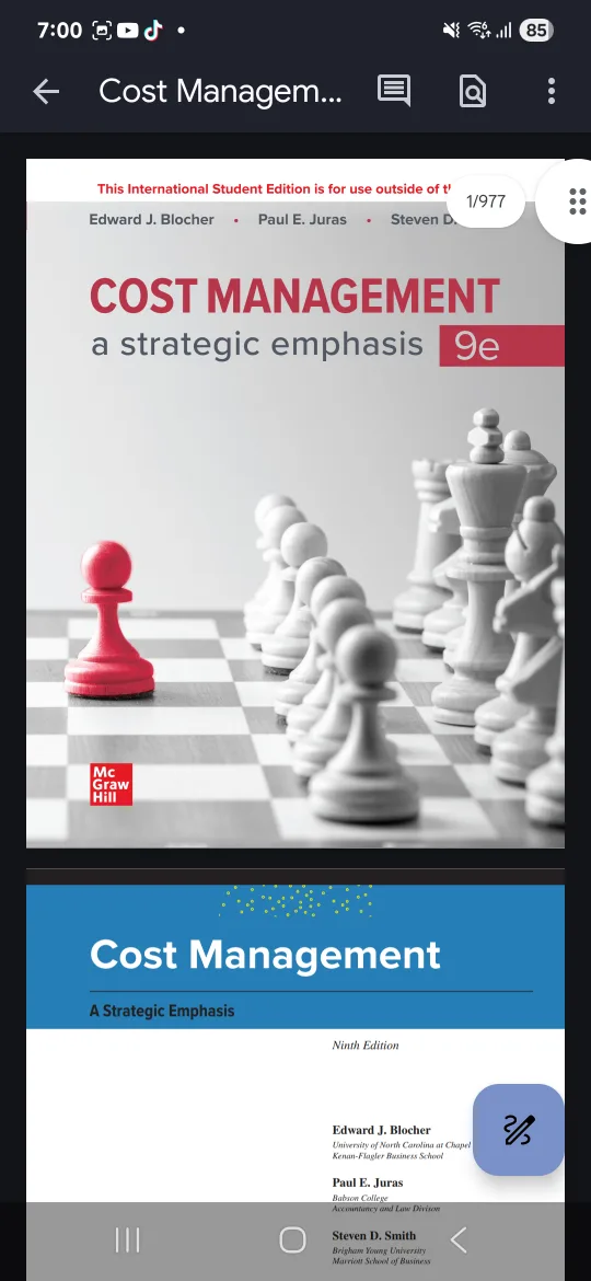 PDF - Cost Management: A Strategic Emphasis 9e YorkU - ADMS2510 thumbnail