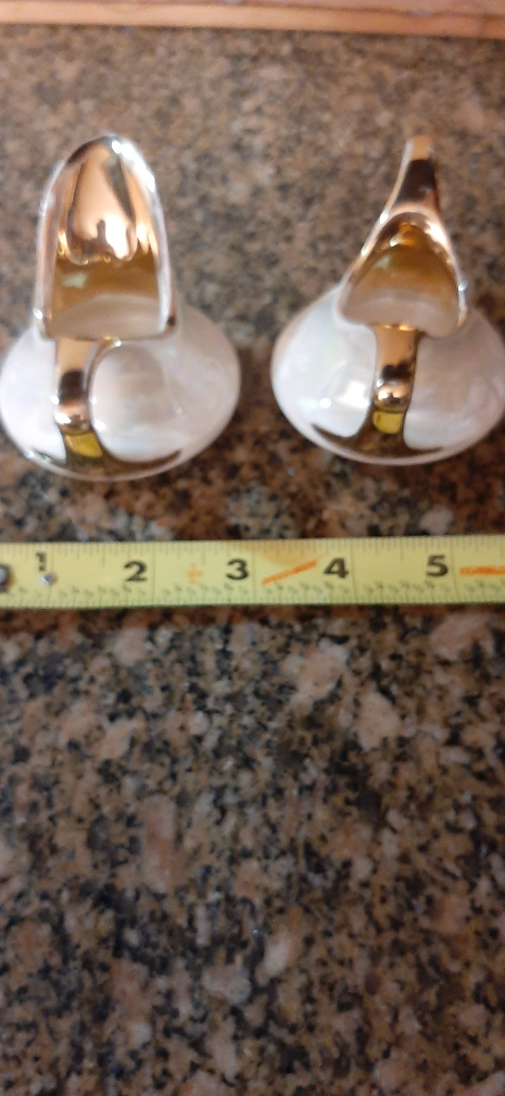 Iridescent glaze & gold minisugar bowl & creamer - photo 2