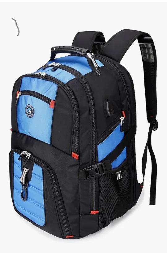 Black & Blue Laptop Backpack 19.5 inch thumbnail