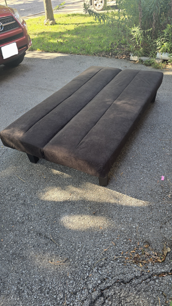 Black Futon Sofa - photo 2