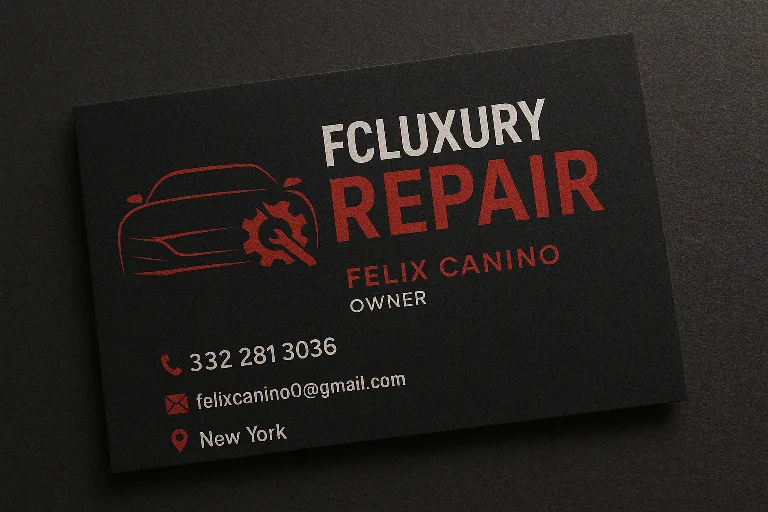 FCLUXURY Repair Business Card thumbnail
