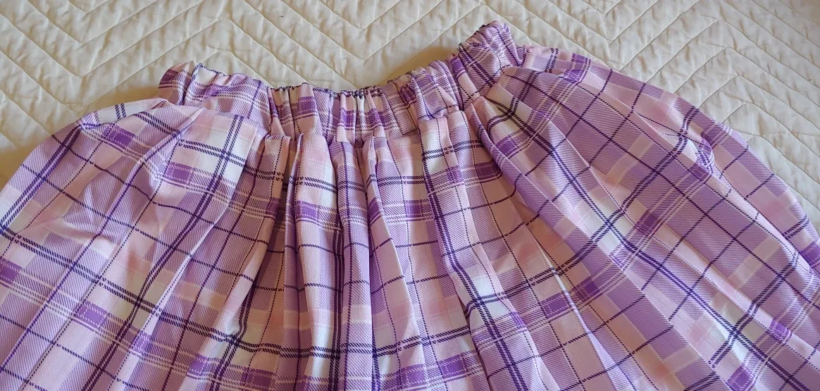 Purple Plaid Pleated Skirt thumbnail