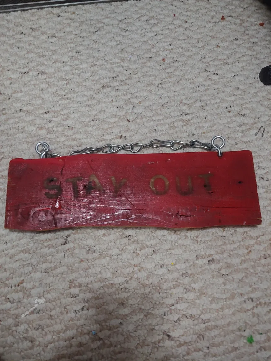 Red 'Stay Out' Sign thumbnail