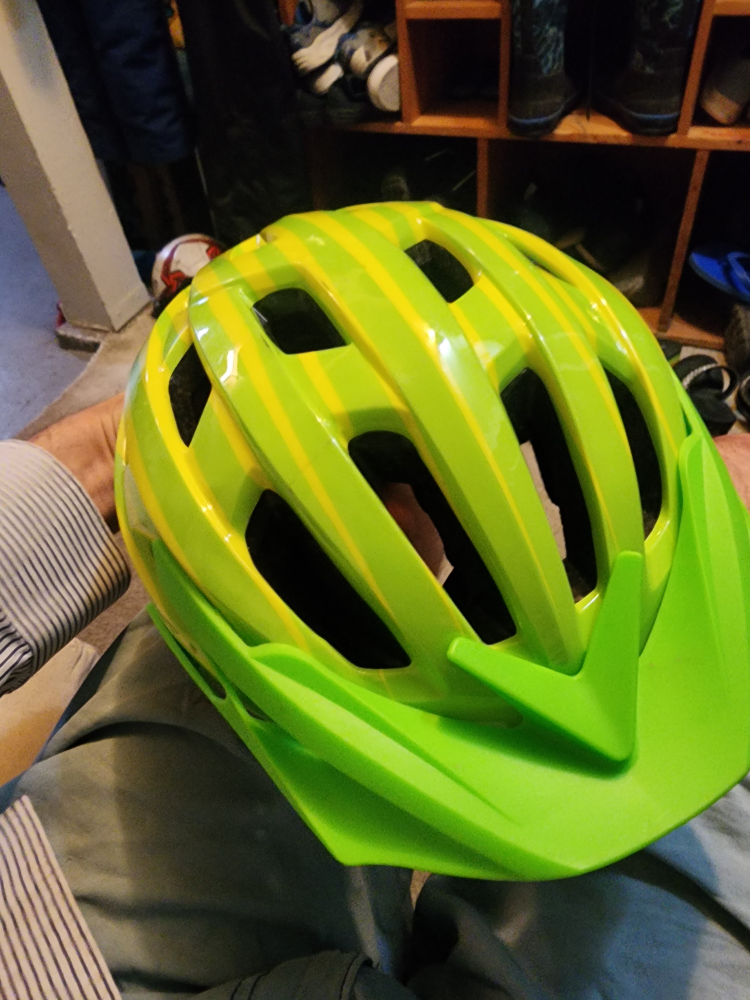 Supercycle Kids' Bike Helmet - Green/Yellow