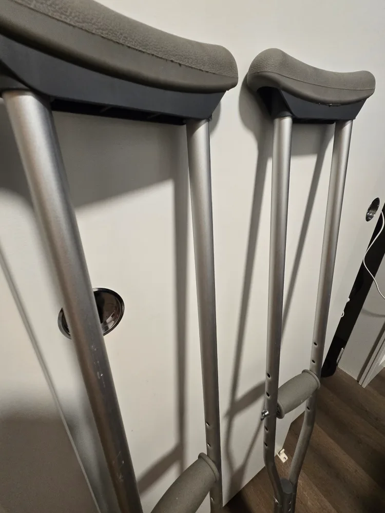 Adjustable Aluminum Crutches image indicator(2)