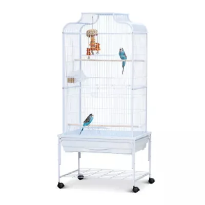 White Bird Cage with Stand image indicator(2)