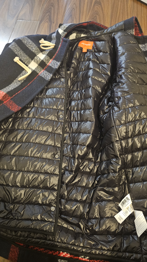 Joe Fresh Plaid Toggle Coat