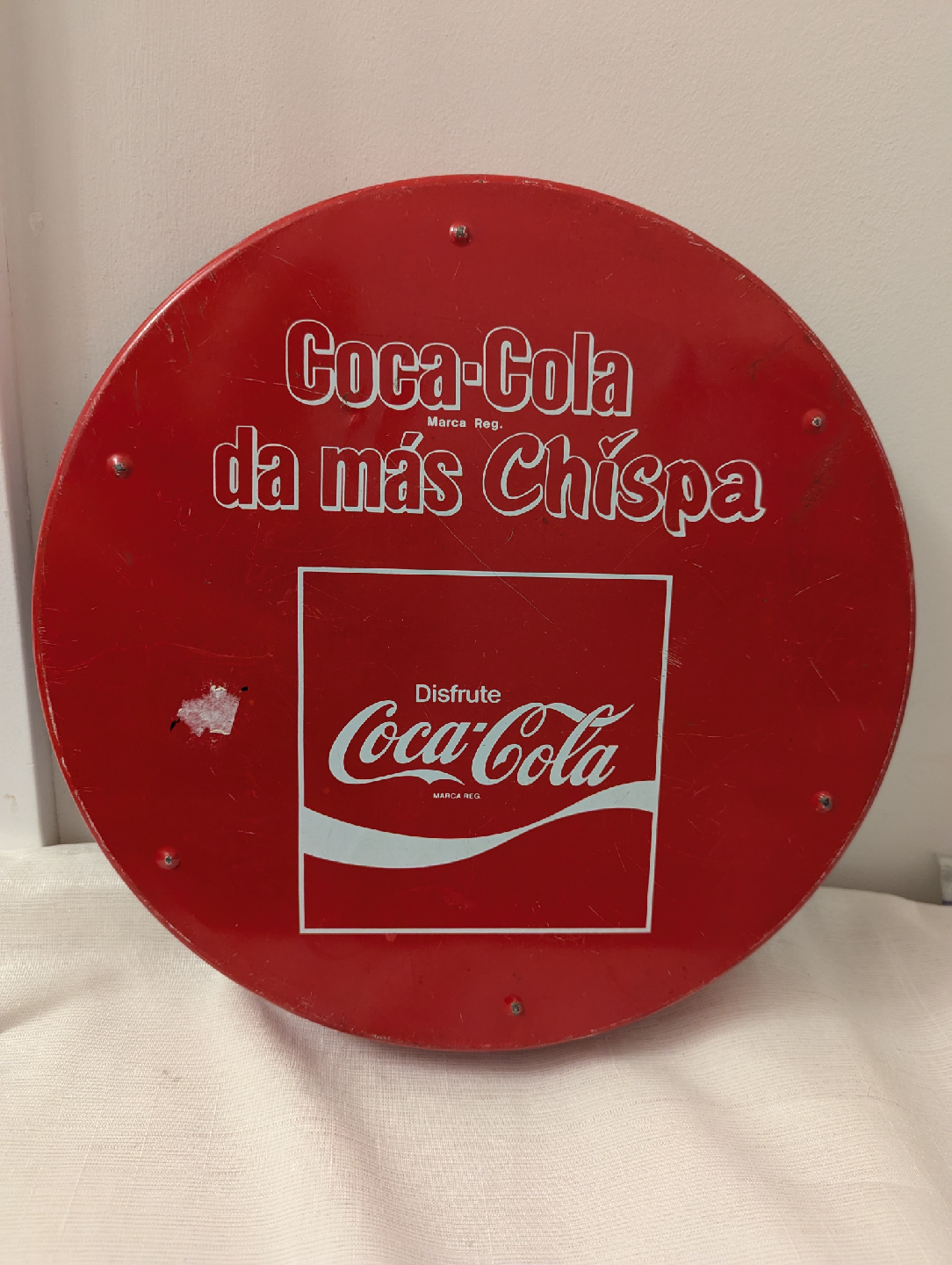 Vintage 1978 Mexican Coca Cola "da más Chíspa" Serving Tray - photo 3