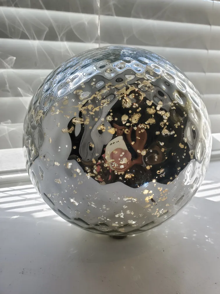 Silver Decorative Glass Ball image indicator(2)