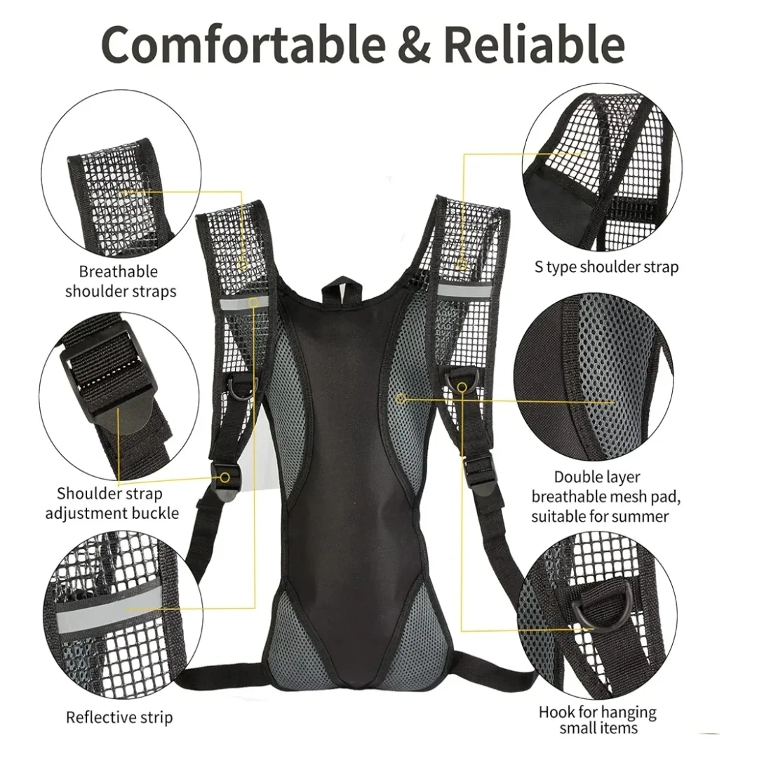 Hydration Pack Backpack with 2L Water Bladder image indicator(2)