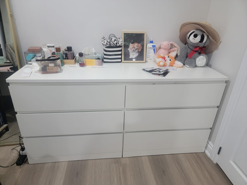 IKEA Malm 6-Drawer Dresser - White - photo 4