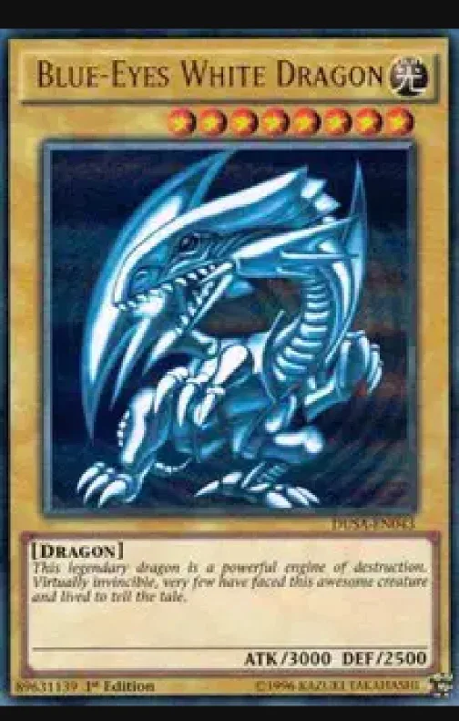 Yu-Gi-Oh! Blue-Eyes White Dragon Card thumbnail