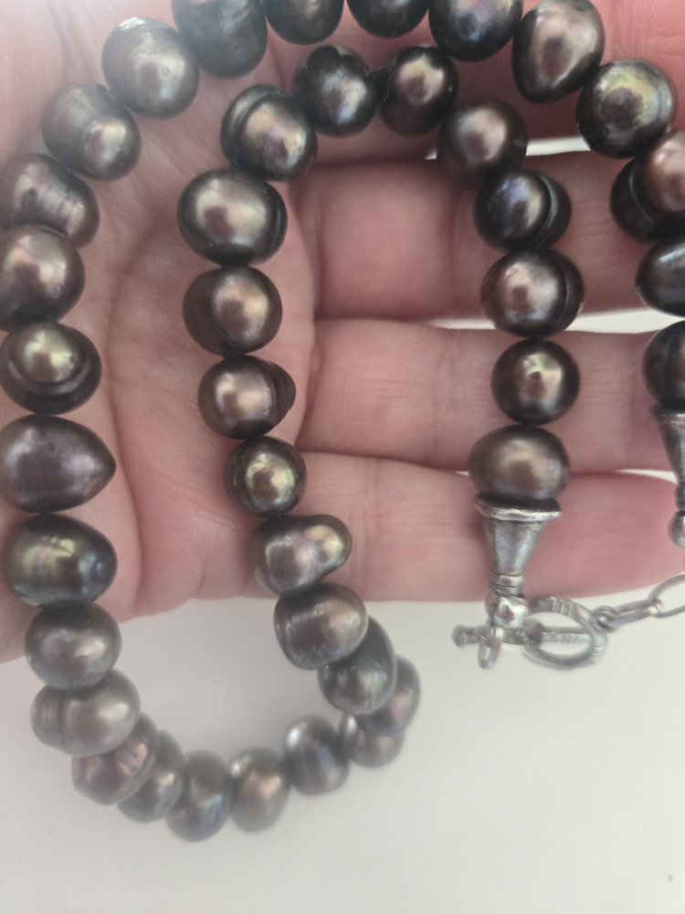 Pearl Necklace - Brown - photo 2