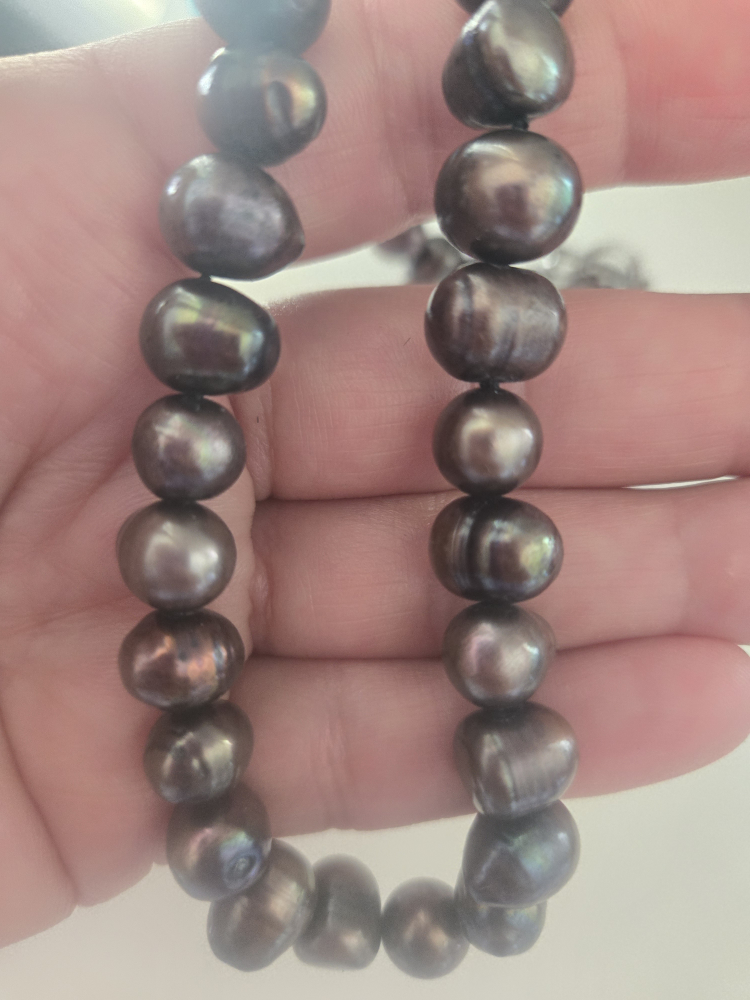 Pearl Necklace - Brown - photo 3