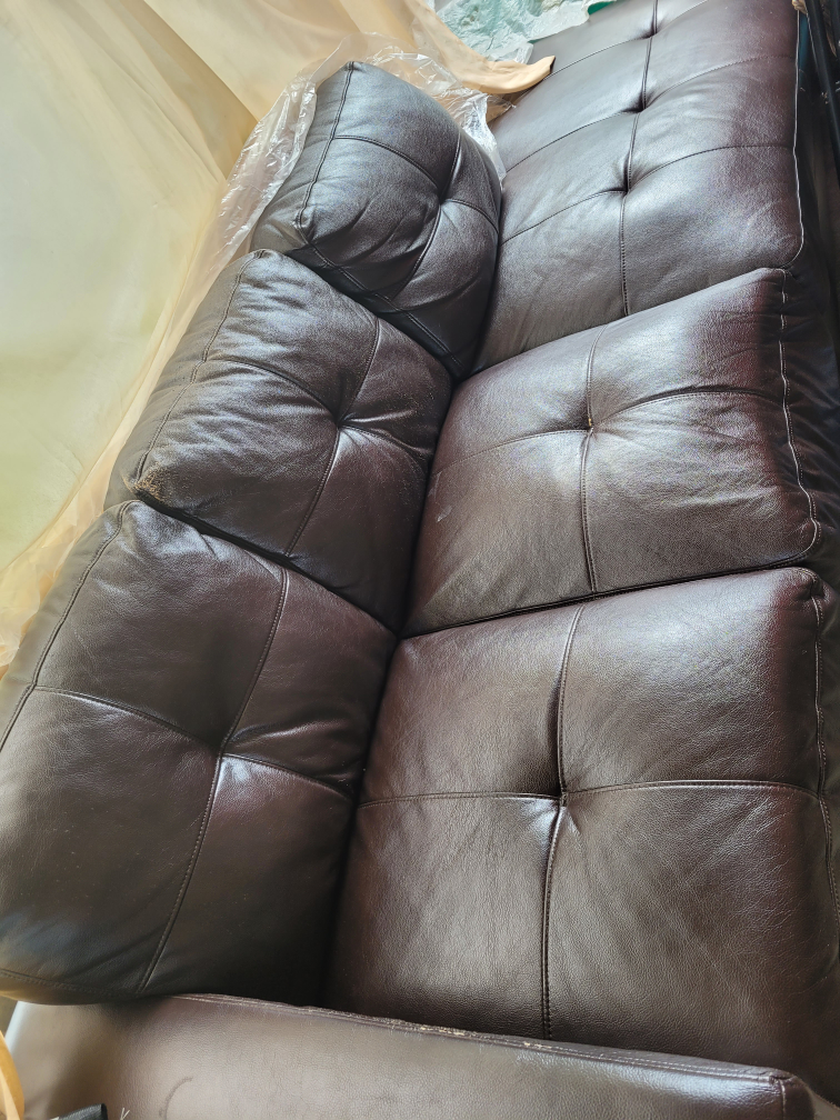 Brown Leather Sofa
