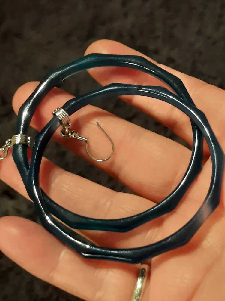dark blue jade hoops Jewellery image indicator(7)