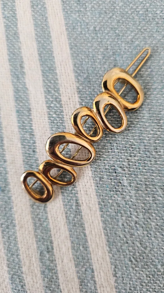 Gold Tone Hair Clip thumbnail