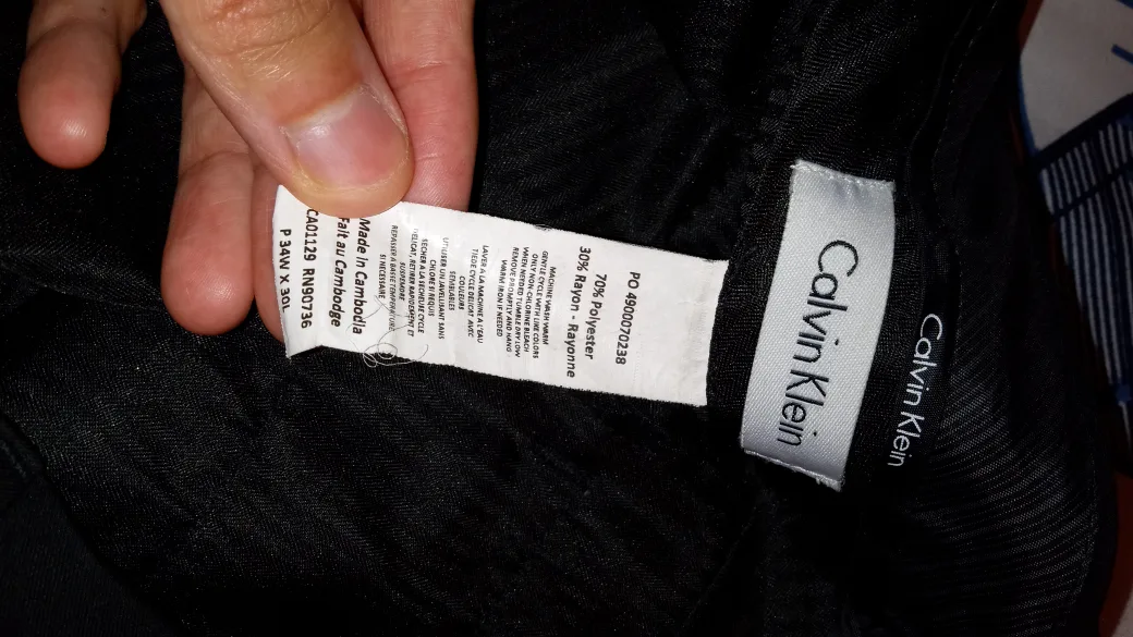Calvin Klein Black Dress Pants 34W x 30L thumbnail