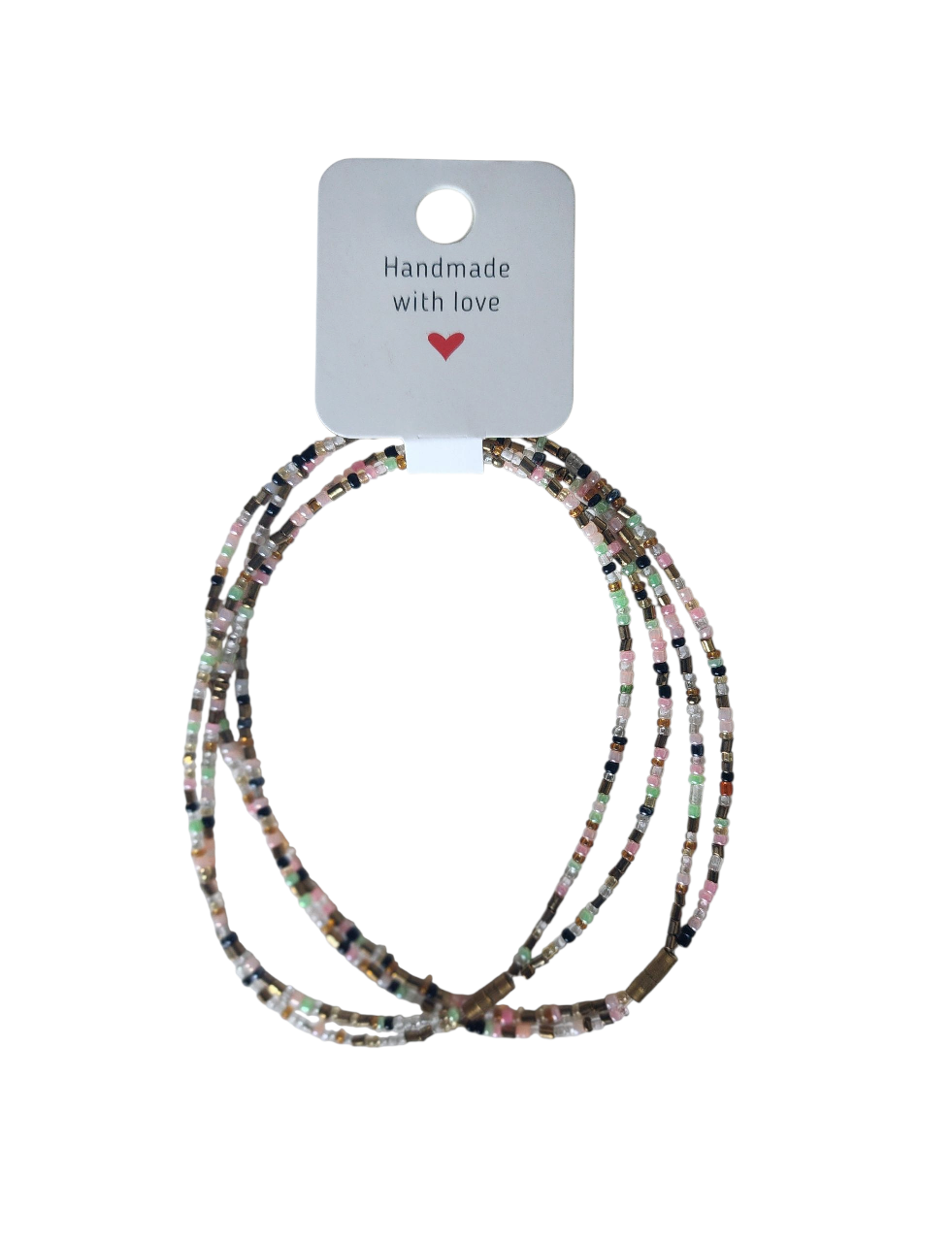 ( 2pcs set )Double handmade Beaded Anklets : $9.99 - photo 5